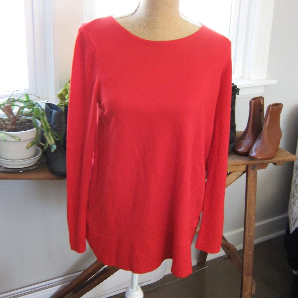 Kenar Red Extra Fine Merino Wool Sweater